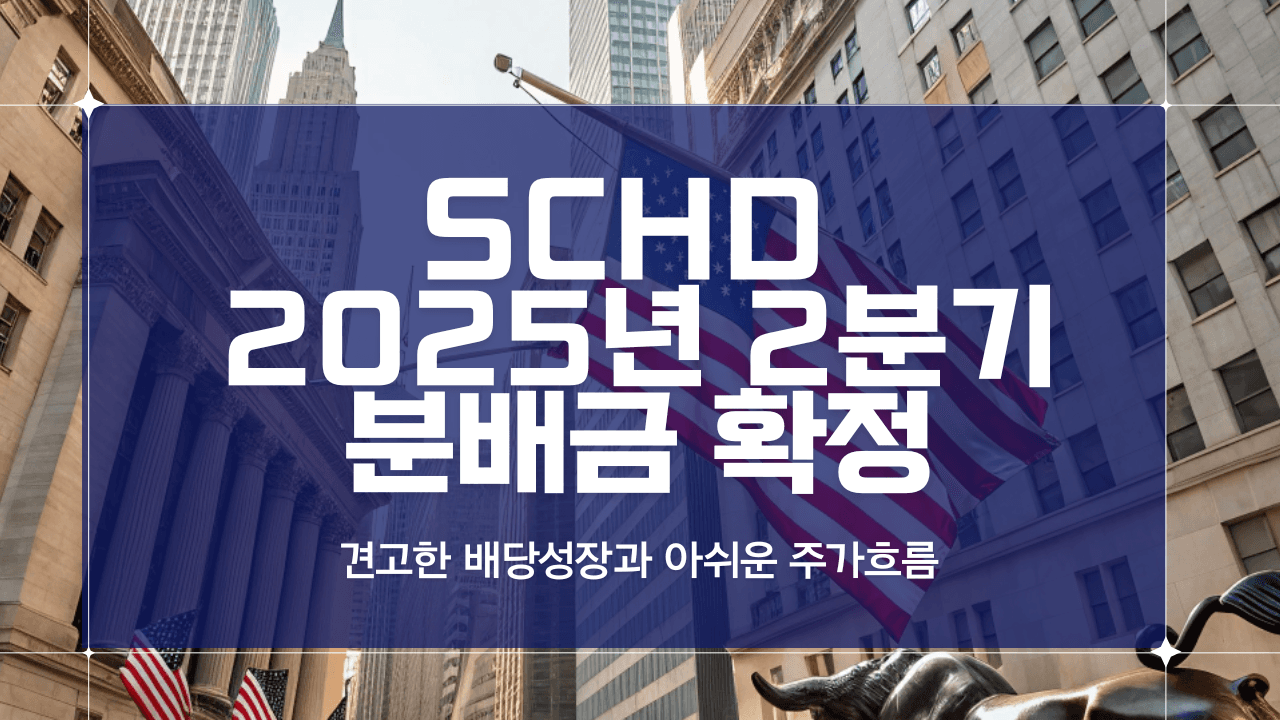 thumbnail for SCHD 2025년 2분기 배당 확정! 시장 상승 못 따라가도 배당성장은 견고하다