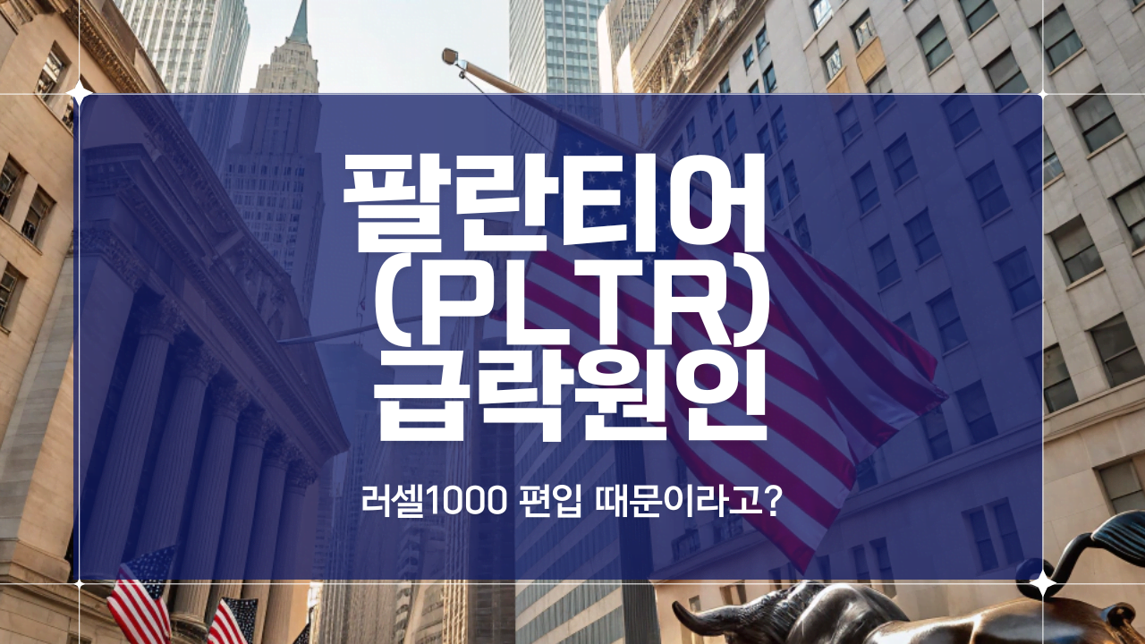 팔란티어(PLTR) 급락 원인 - 이유는 다른 곳에 있었다